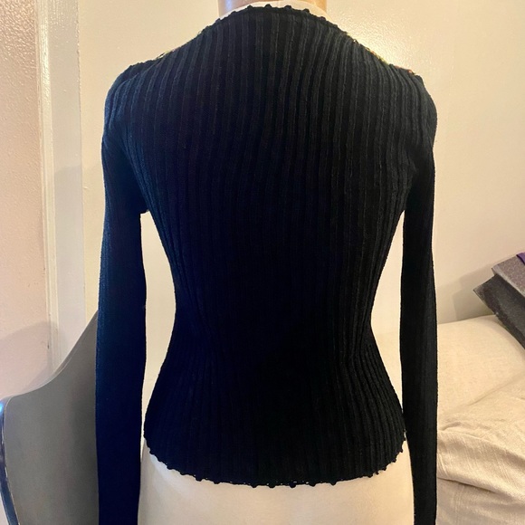 Vintage CHRISTIAN LACROIX,BAZAR abstract pattern,cardigan sweater like new - Picture 9 of 15